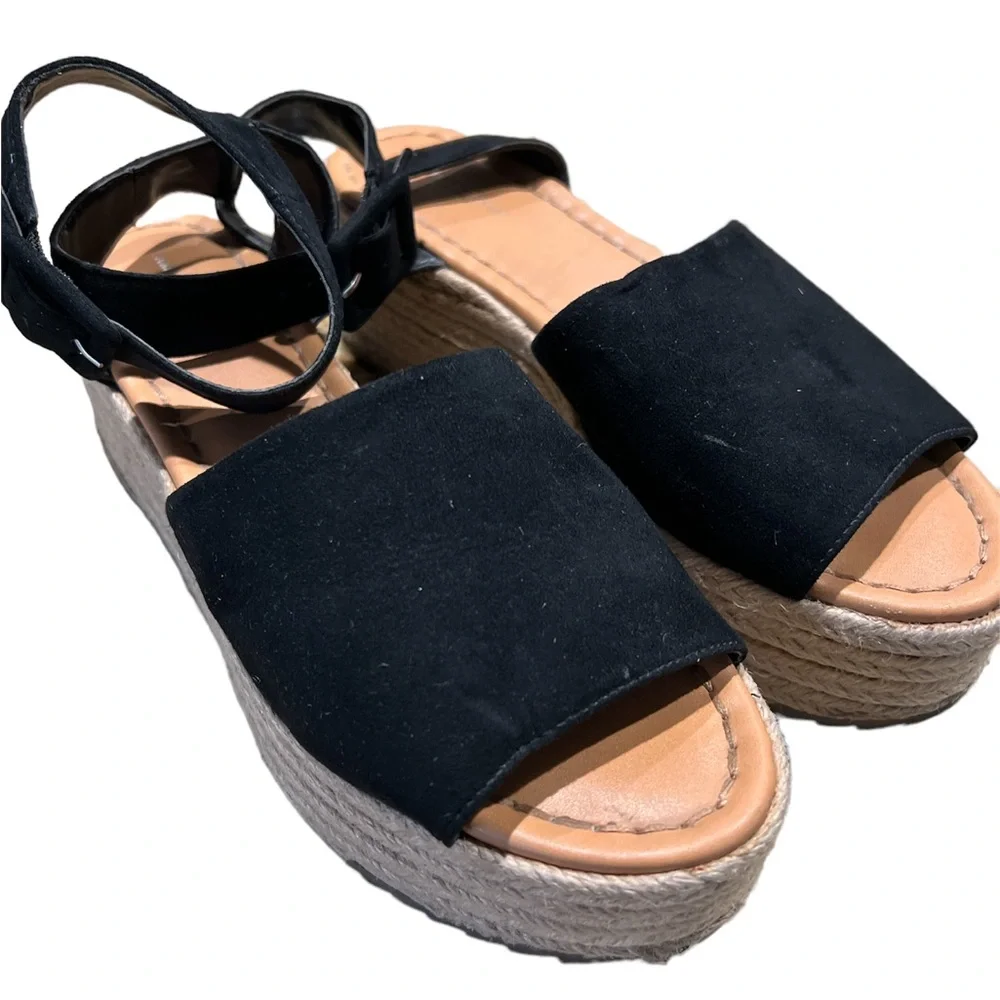 American Eagle Espadrille platform sandals‎ black